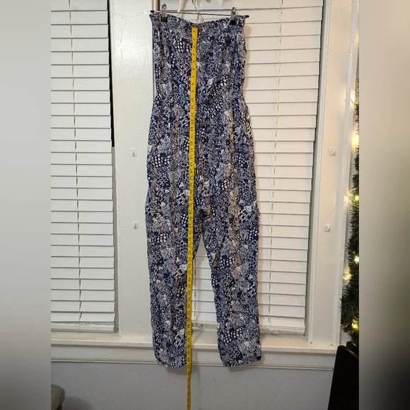 Lilly Pulitzer for Target Blue and White Strapless Jumpsuit. Size L. EUC - Picture 11 of 11